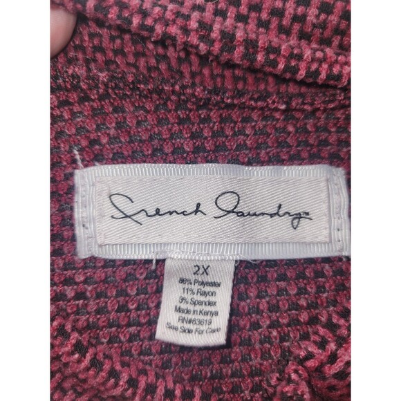 French Laundry Be In The Moment Long-sleeved Button Blouse Size 2XL - Picture 4 of 4